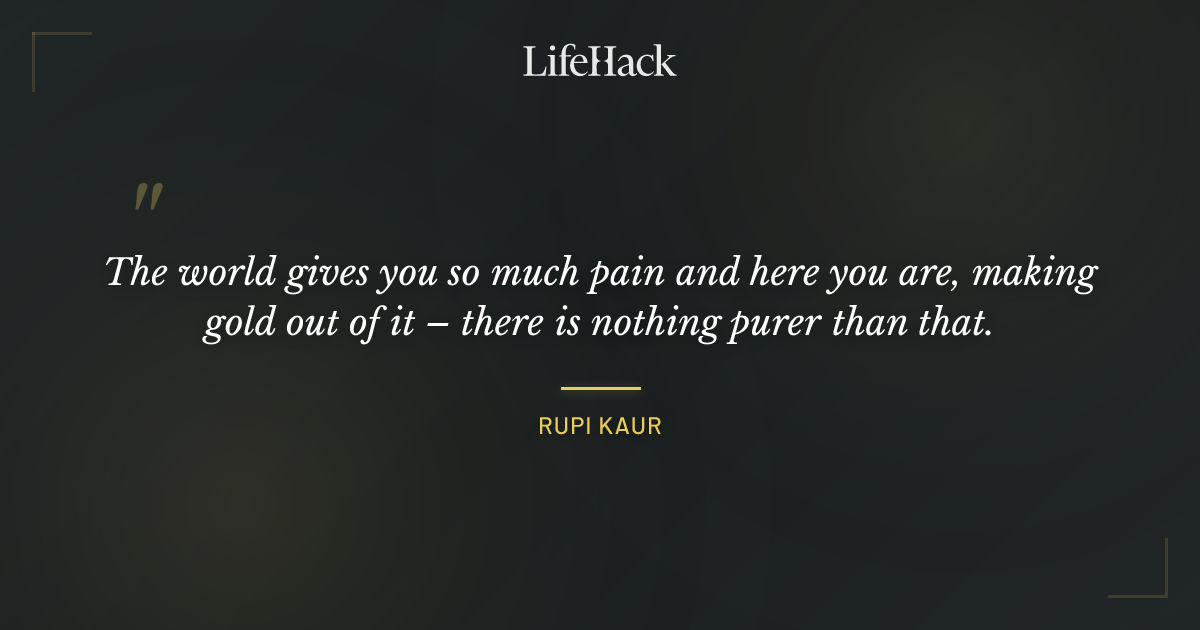 Quote by Rupi Kaur