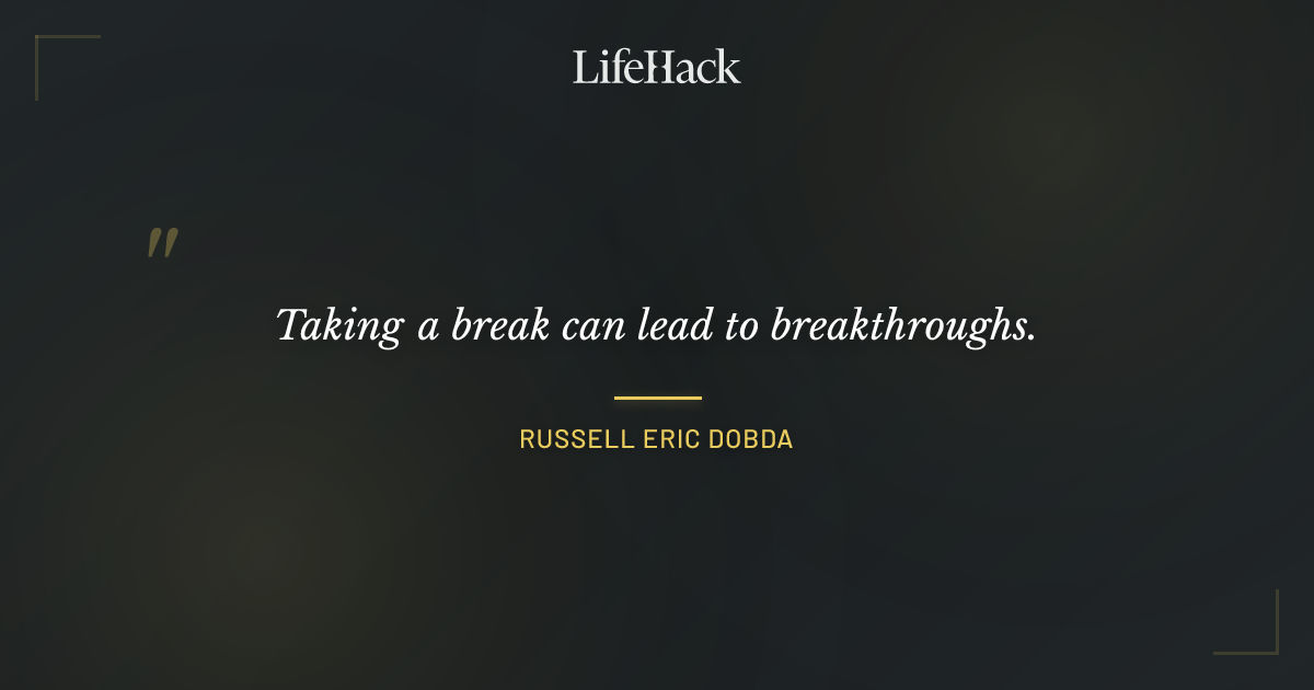 Quote by Russell Eric Dobda