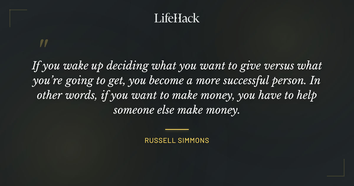 Quote by Russell Simmons
