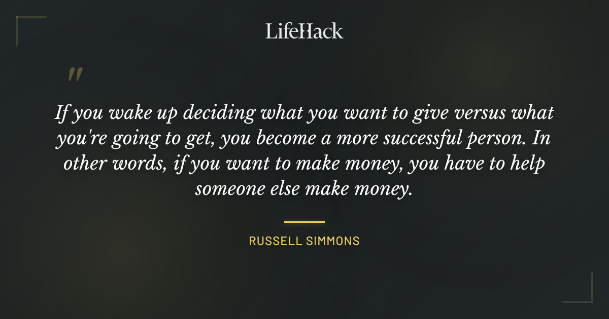 Quote by Russell Simmons