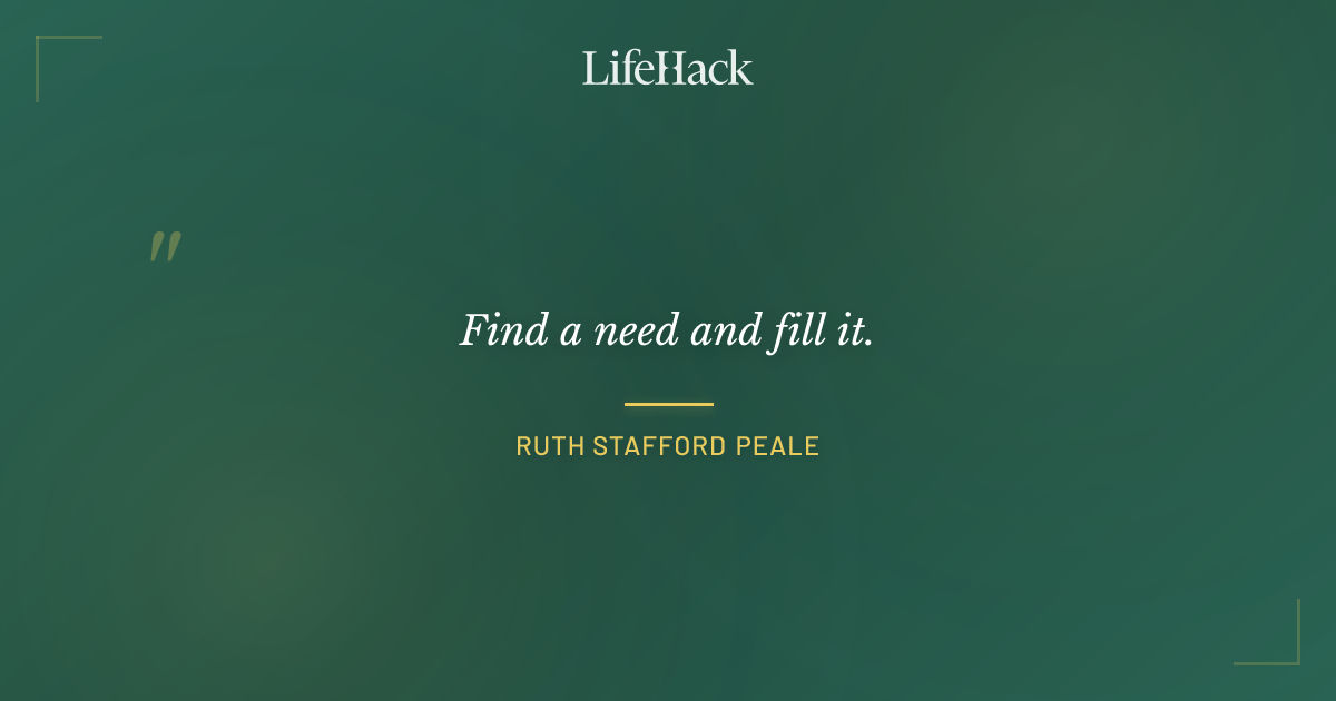 Quote by Ruth Stafford Peale