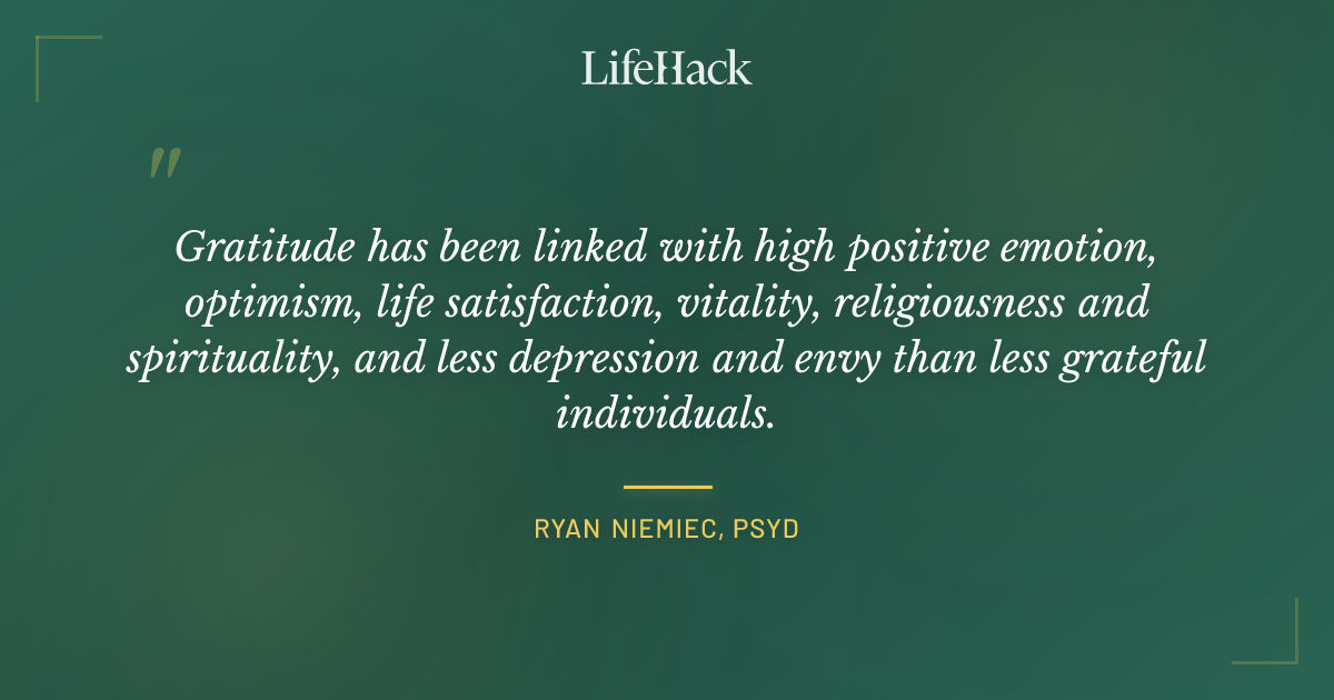 Quote by Ryan Niemiec, PsyD