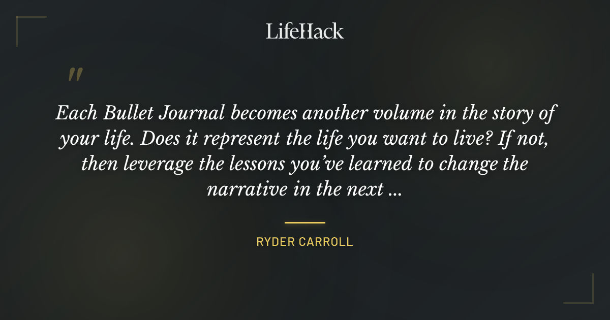 Quote by Ryder Carroll