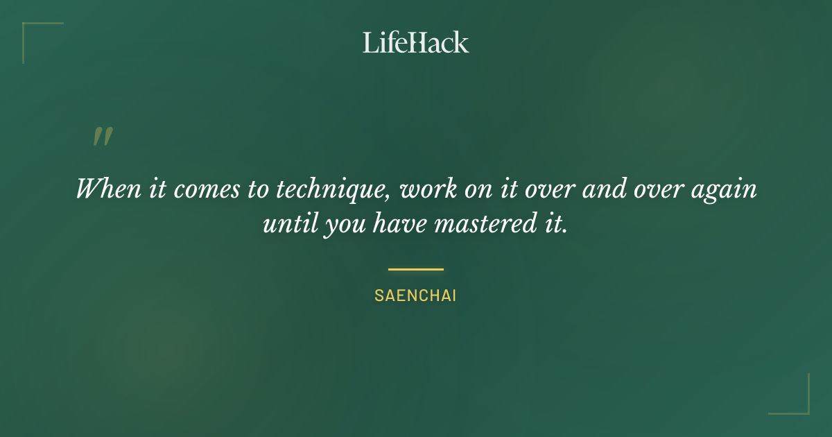 Quote by Saenchai