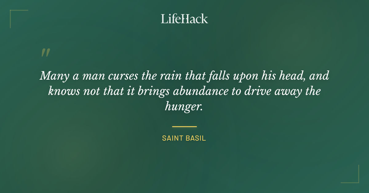 Quote by Saint Basil