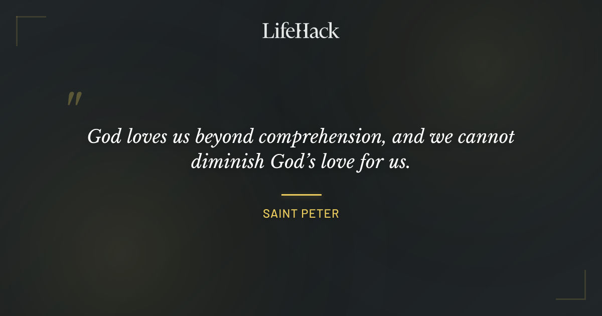 Quote by Saint Peter
