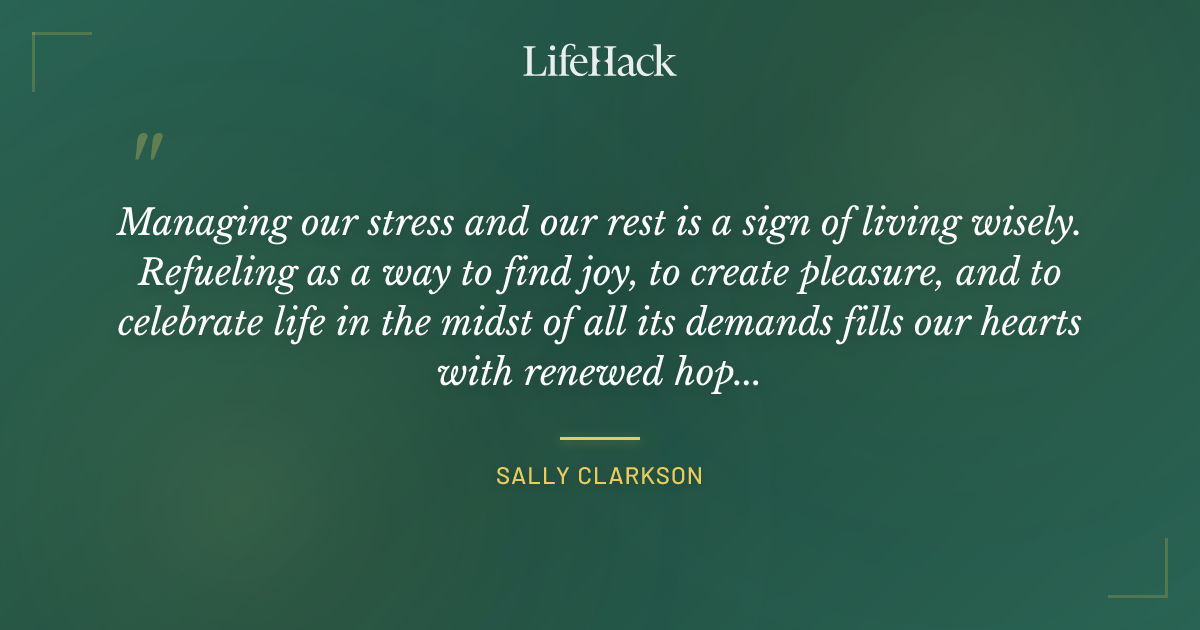 Quote by Sally Clarkson