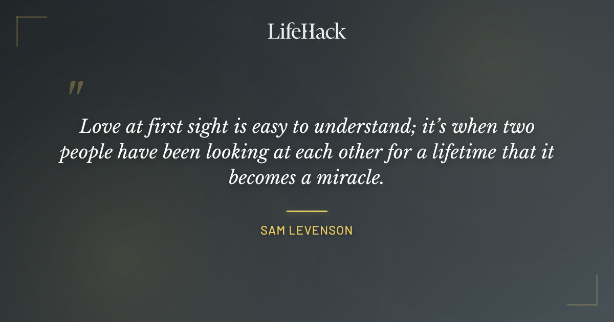 Quote by Sam Levenson