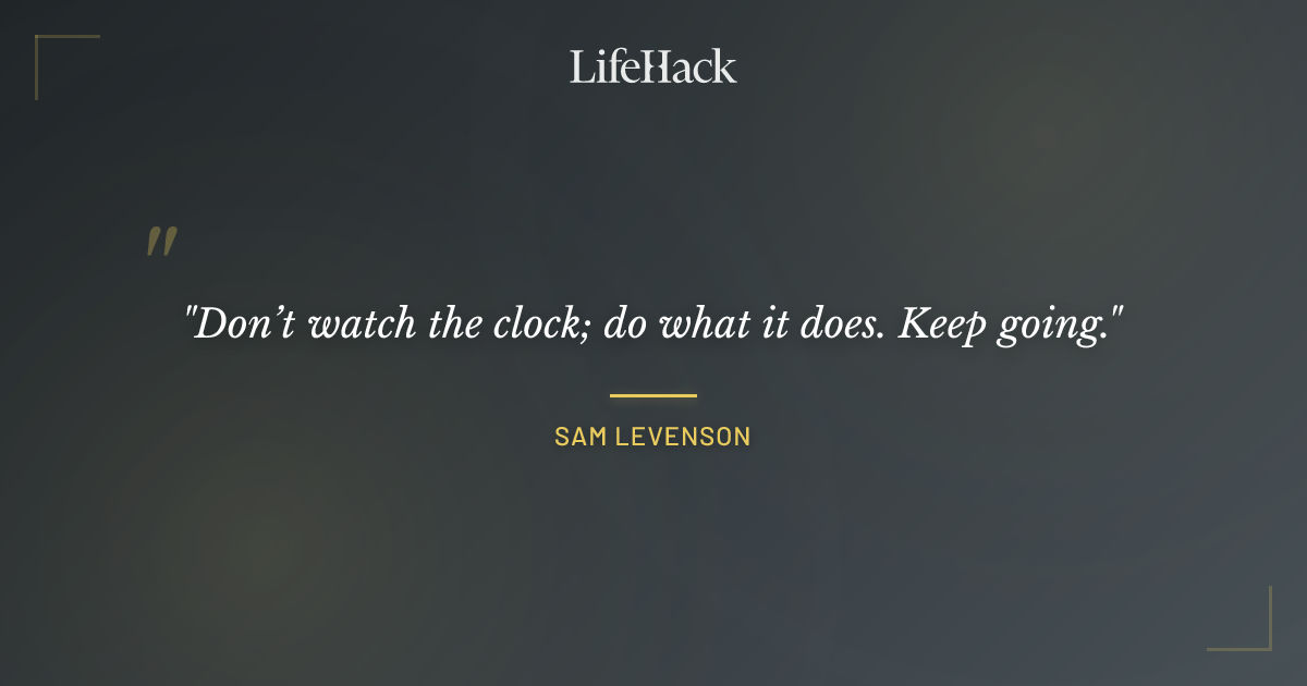 Quote by Sam Levenson