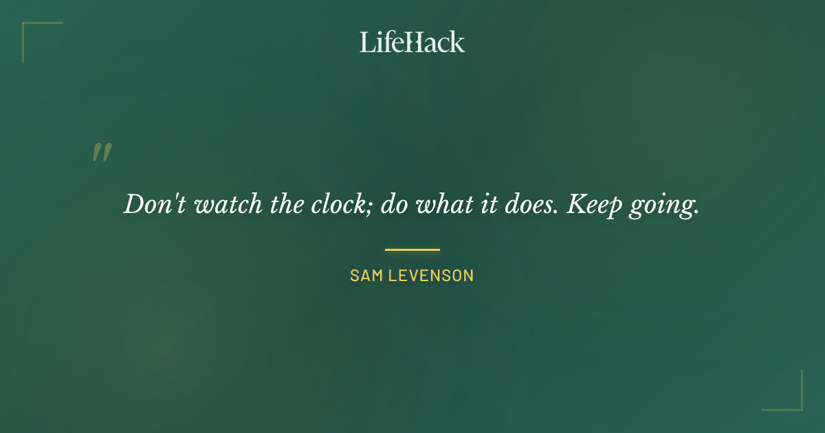 Quote by Sam Levenson