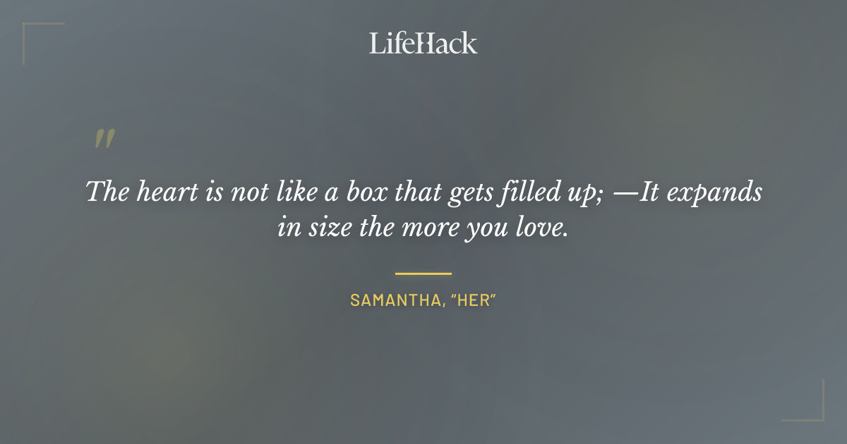 Quote by Samantha, “Her”