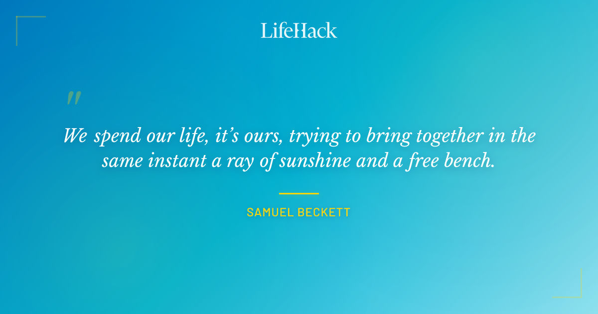 Quote by Samuel Beckett