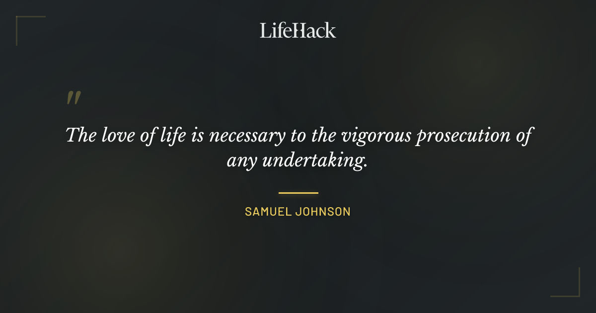 Quote by Samuel Johnson
