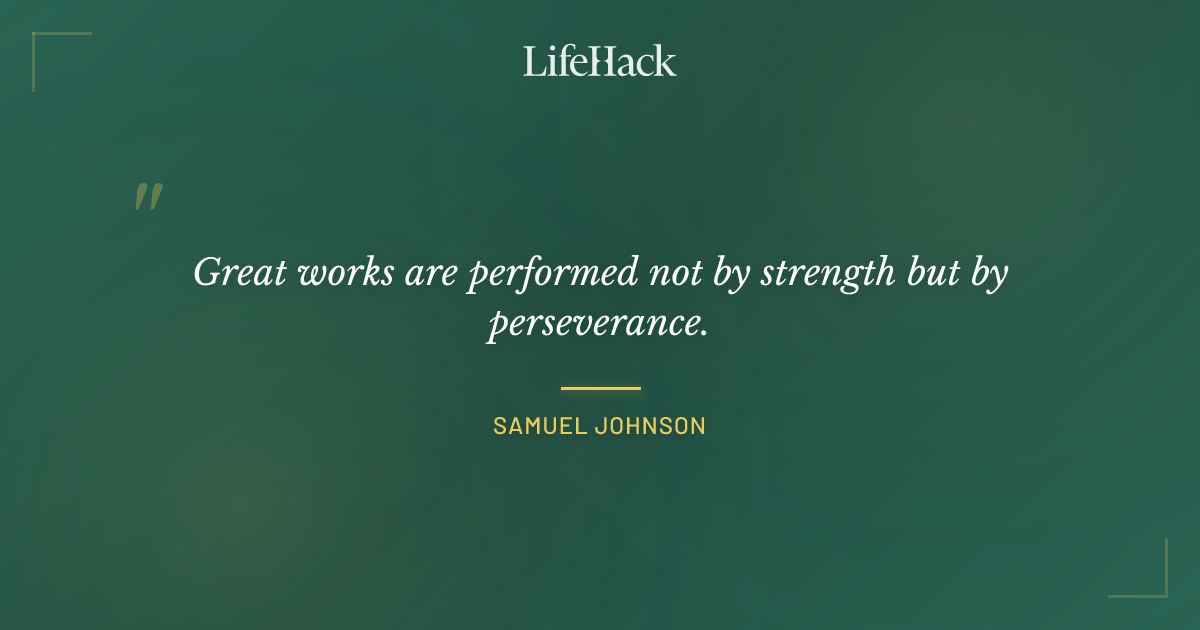 Quote by Samuel Johnson