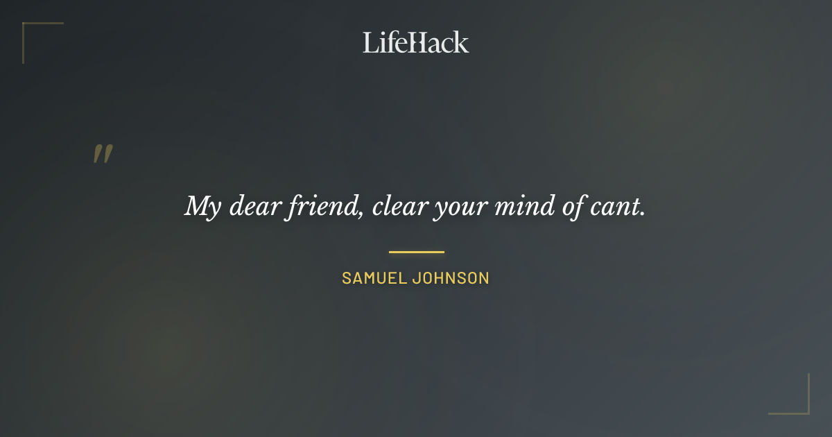 Quote by Samuel Johnson