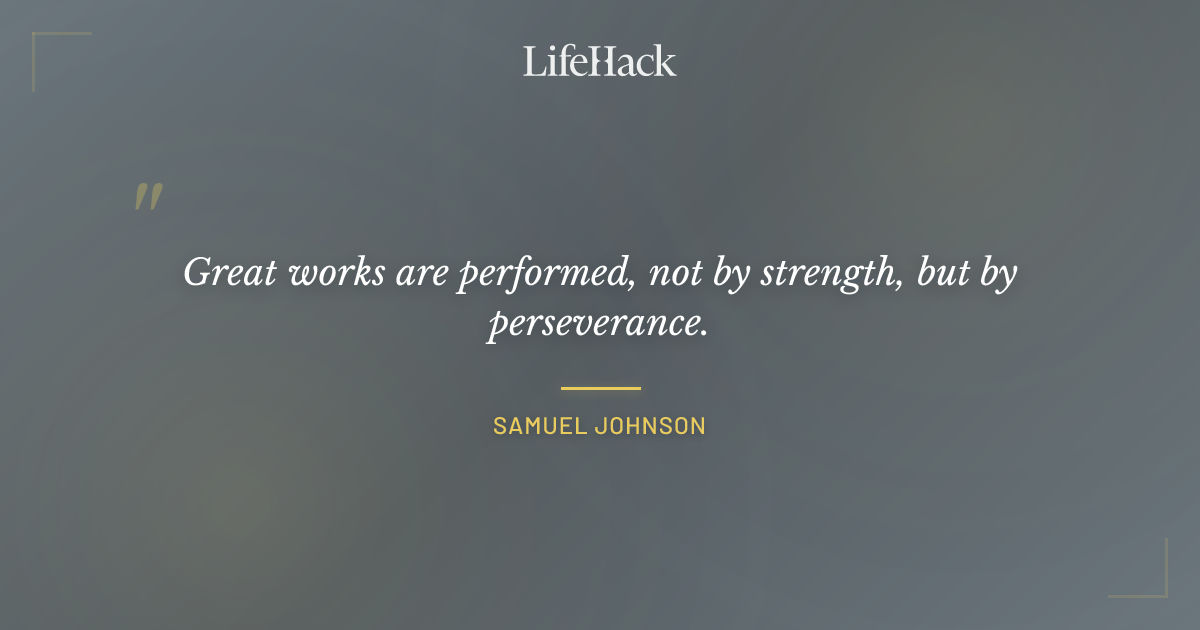 Quote by Samuel Johnson