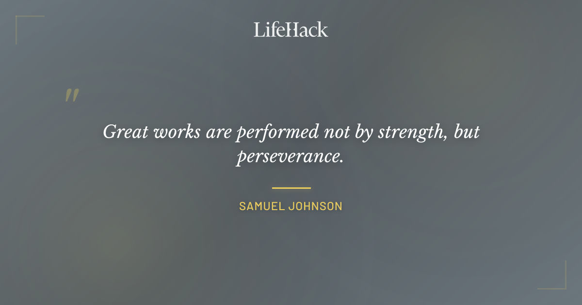 Quote by Samuel Johnson