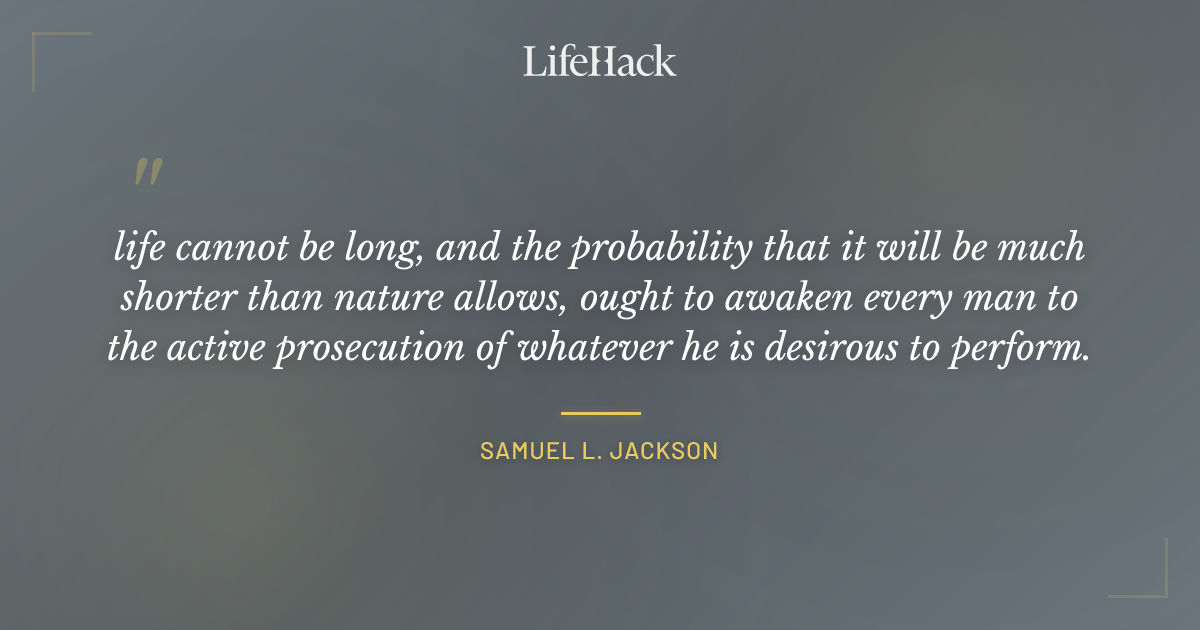 Quote by Samuel L. Jackson