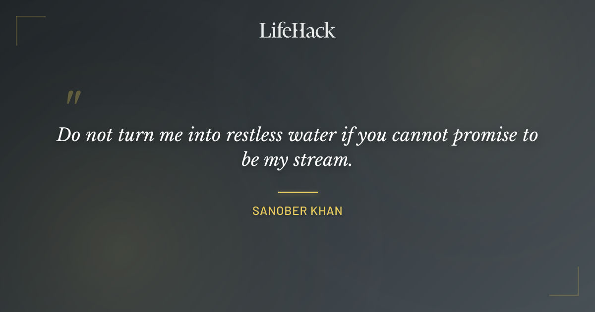 Quote by Sanober Khan
