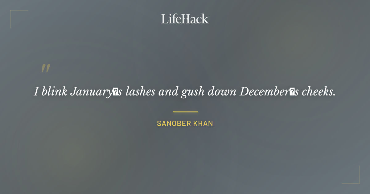 Quote by Sanober Khan