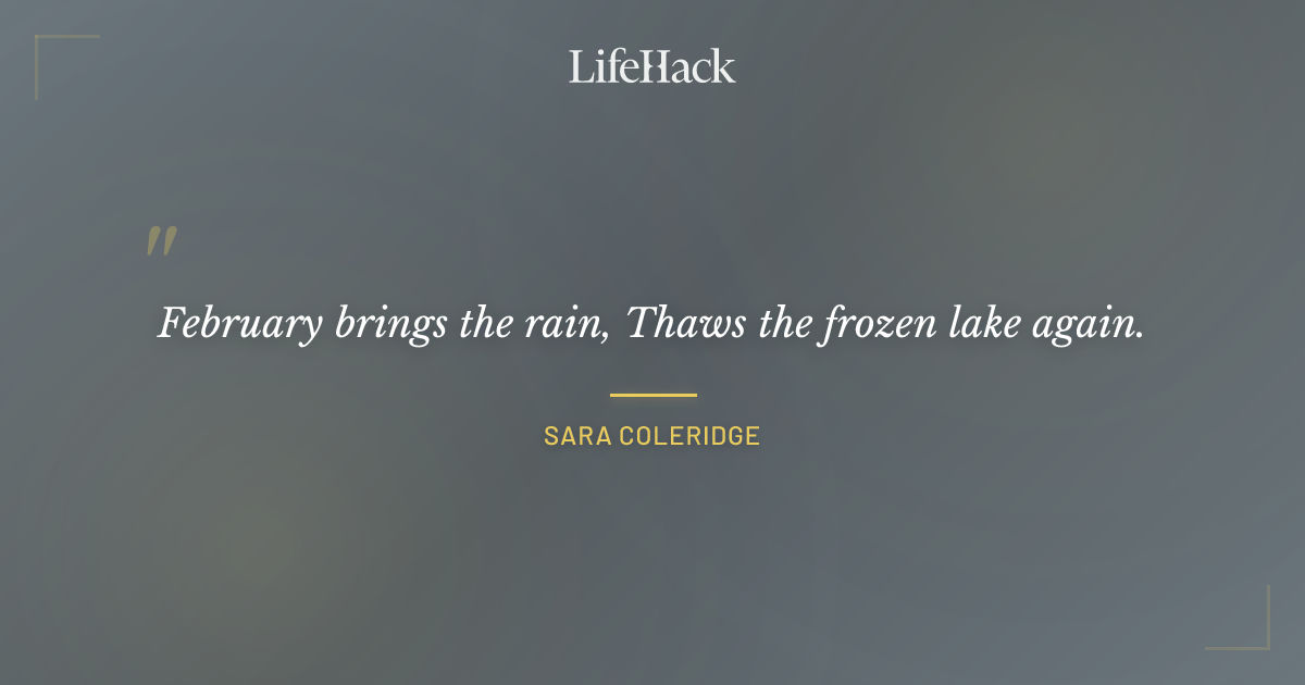 Quote by Sara Coleridge