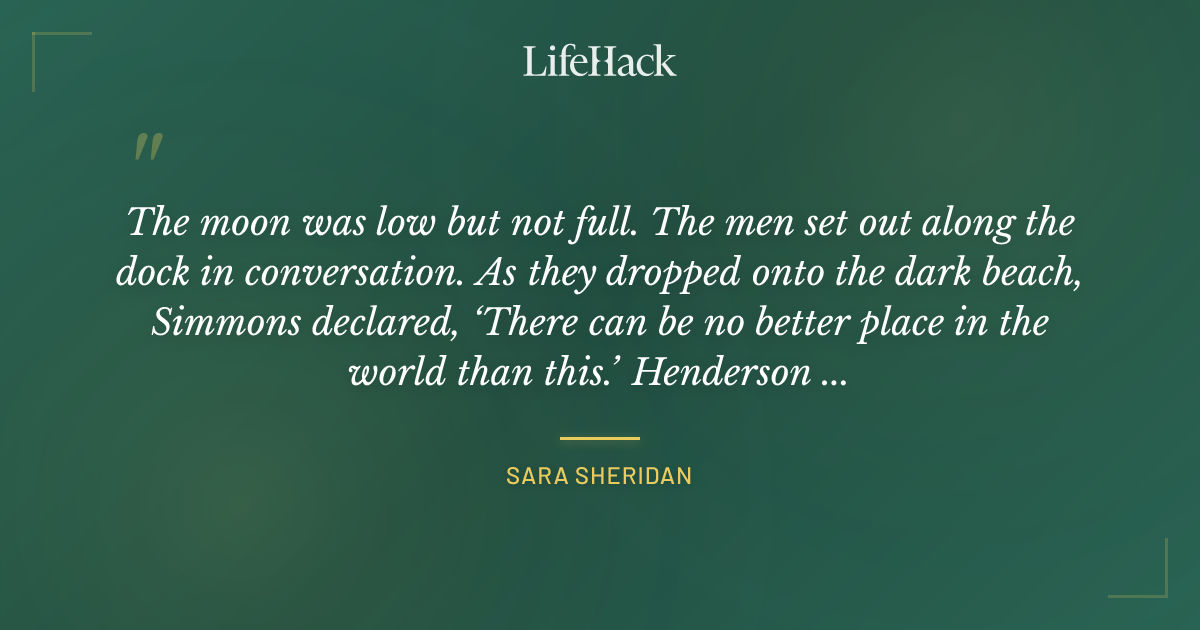 Quote by Sara Sheridan
