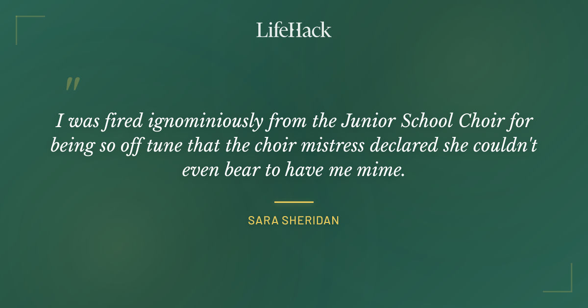 Quote by Sara Sheridan
