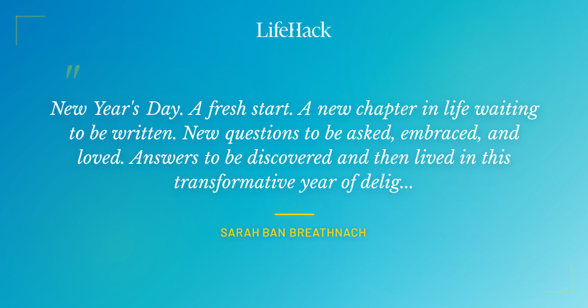 Quote by Sarah Ban Breathnach