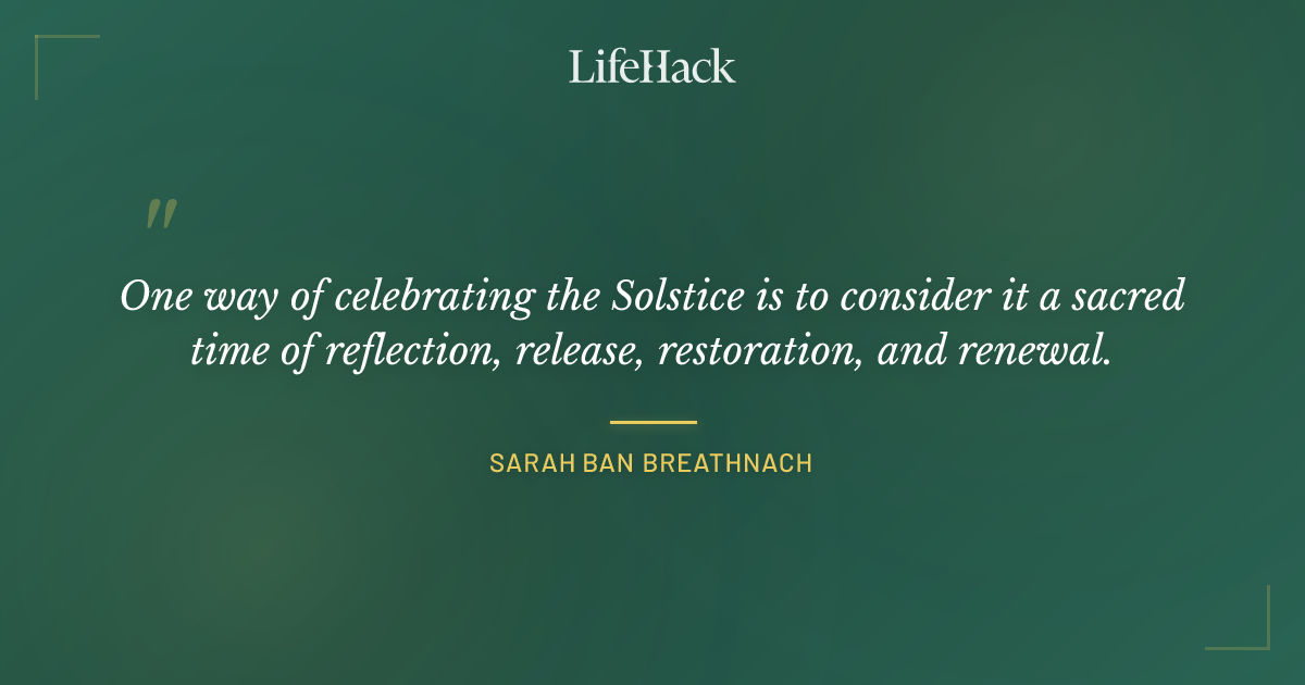 Quote by Sarah Ban Breathnach