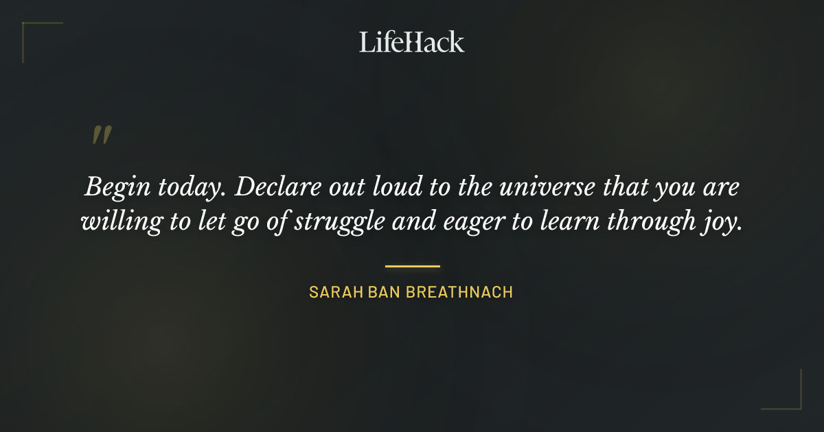 Quote by Sarah Ban Breathnach