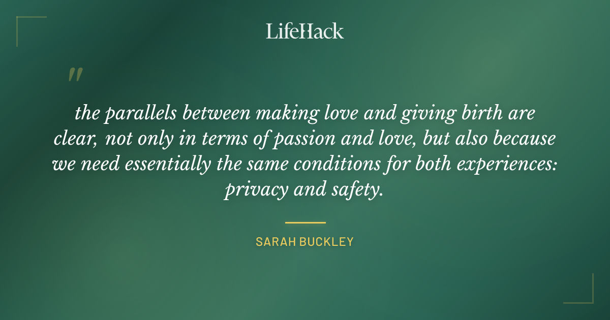 Quote by Sarah Buckley