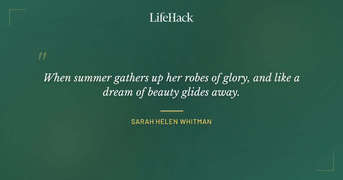 Quote by Sarah Helen Whitman