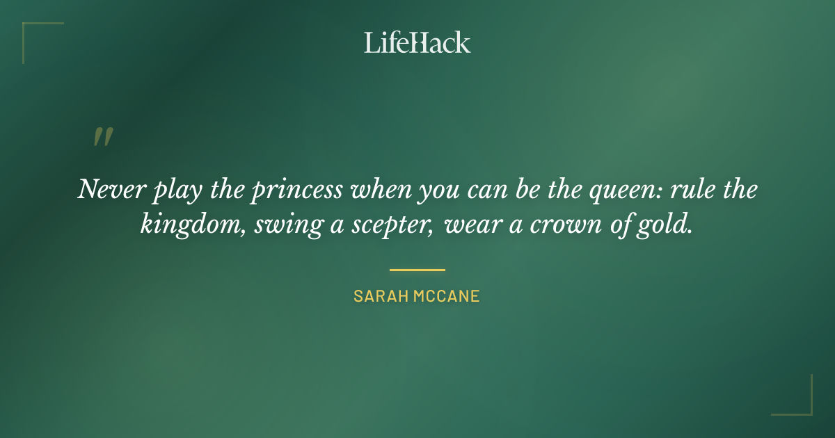 Quote by Sarah McCane