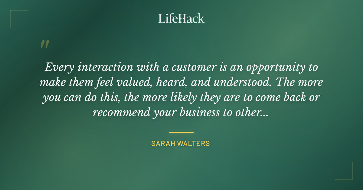 Quote by Sarah Walters