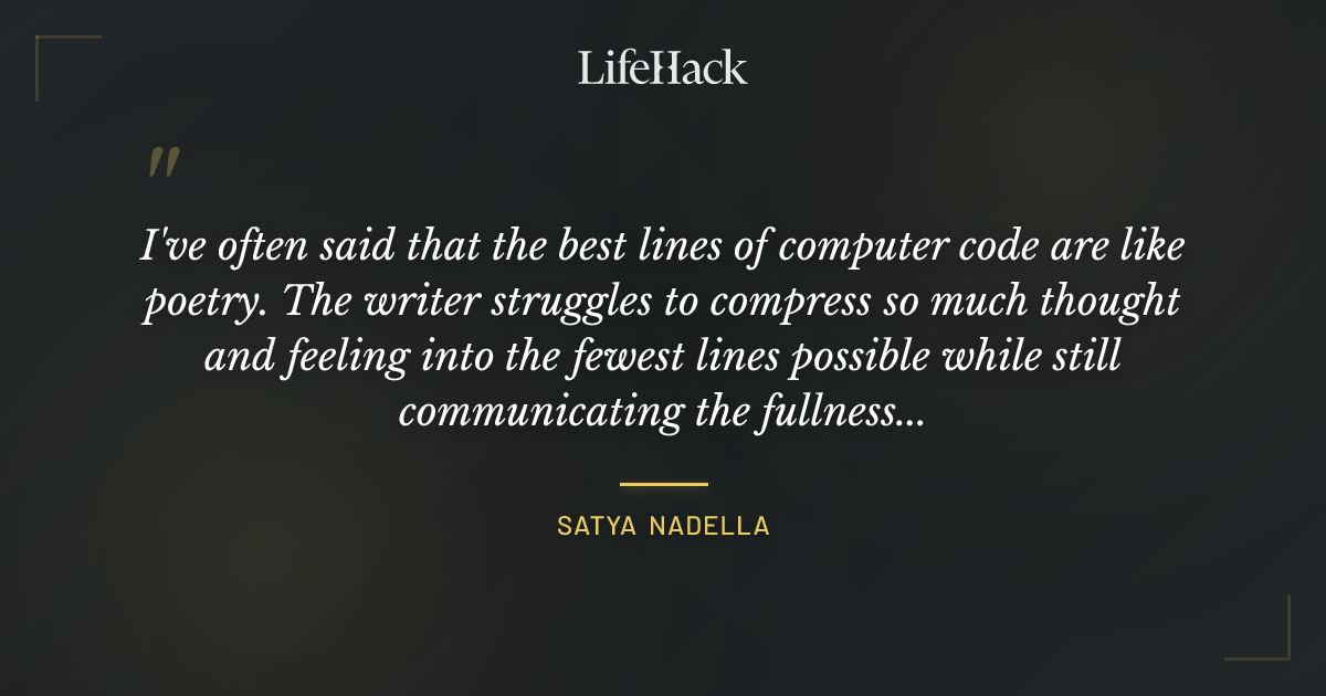 Quote by Satya Nadella