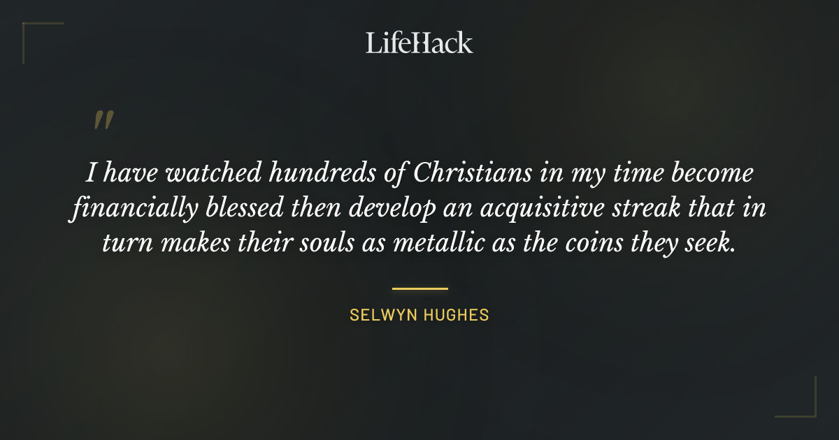 Quote by Selwyn Hughes
