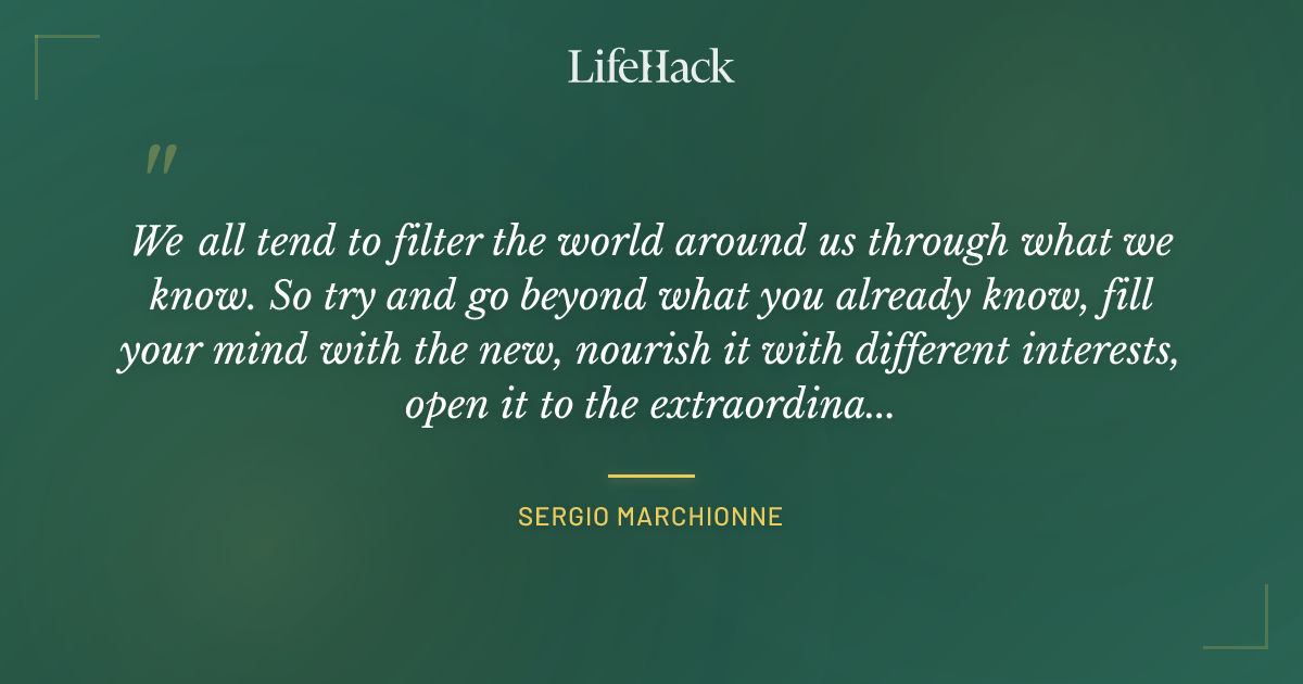 Quote by Sergio Marchionne