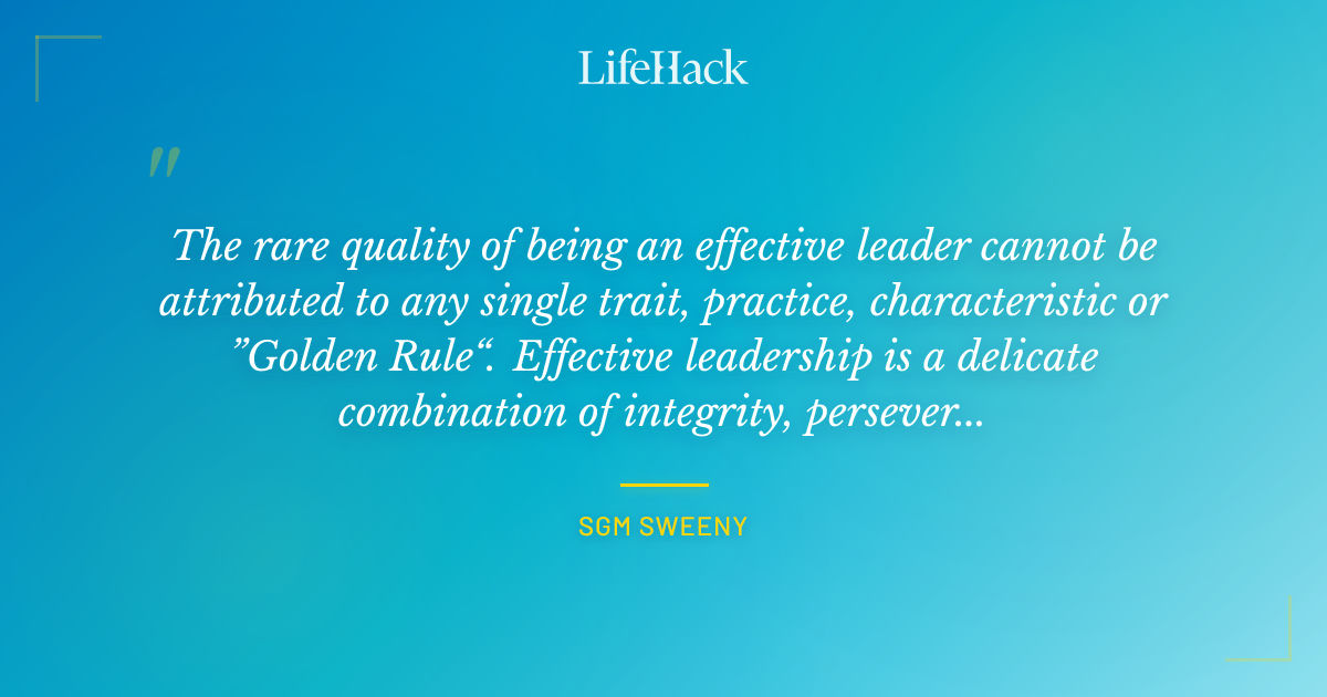 Quote by SGM Sweeny