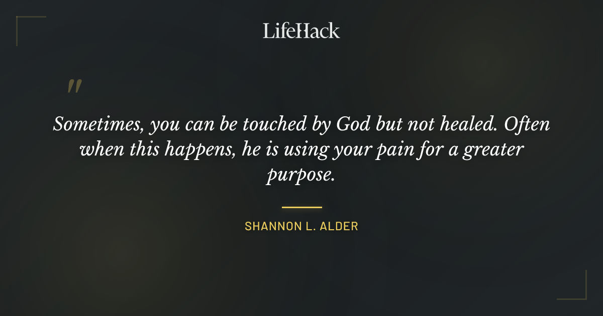 Quote by Shannon L. Alder