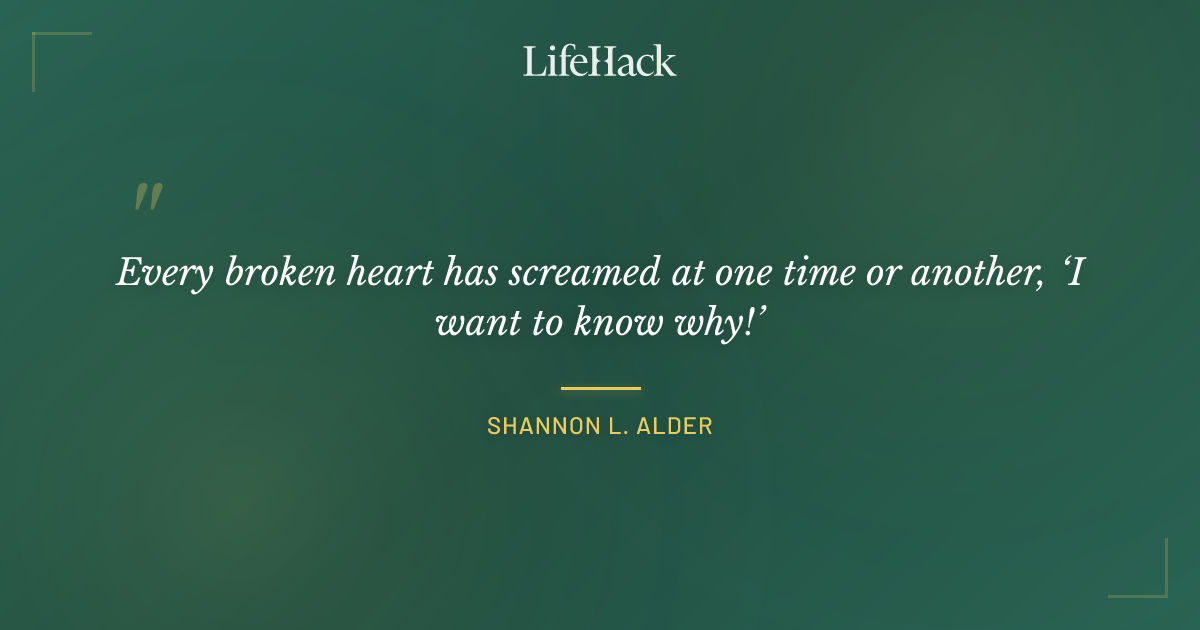 Quote by Shannon L. Alder