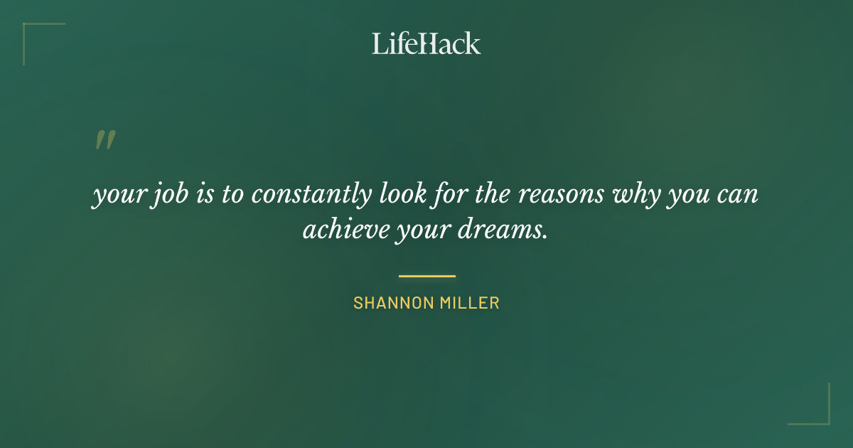 Quote by Shannon Miller