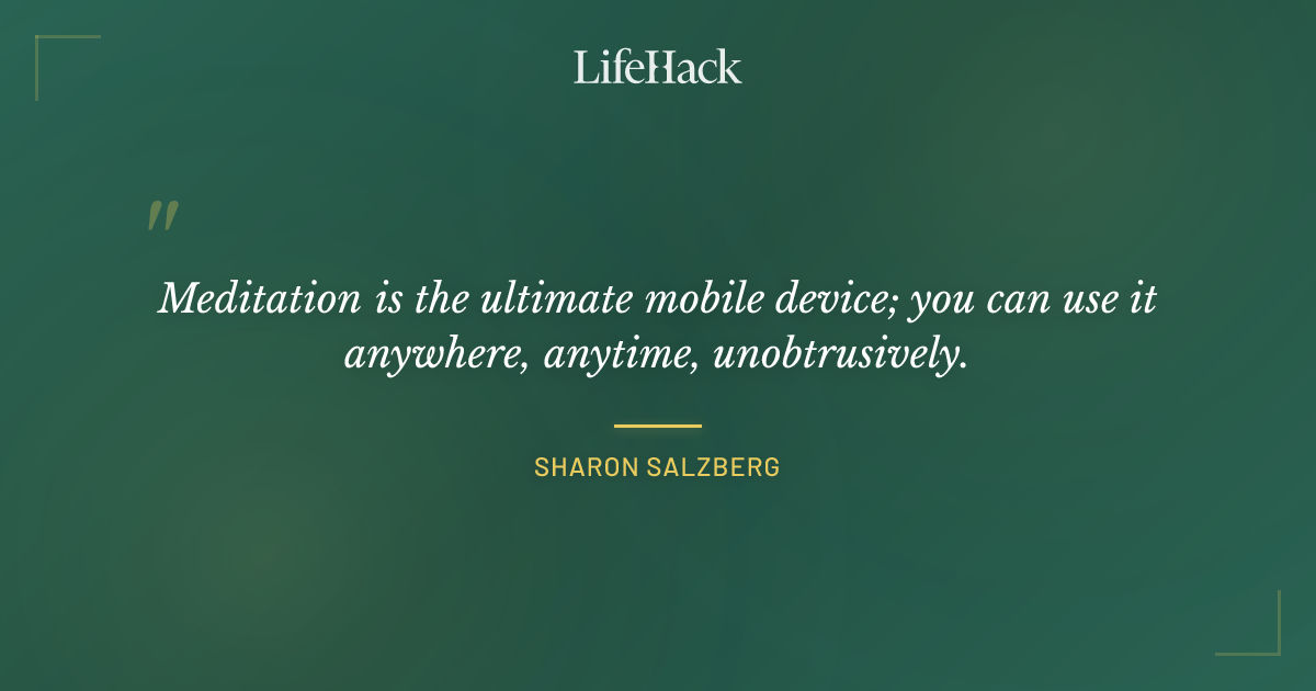 Quote by Sharon Salzberg
