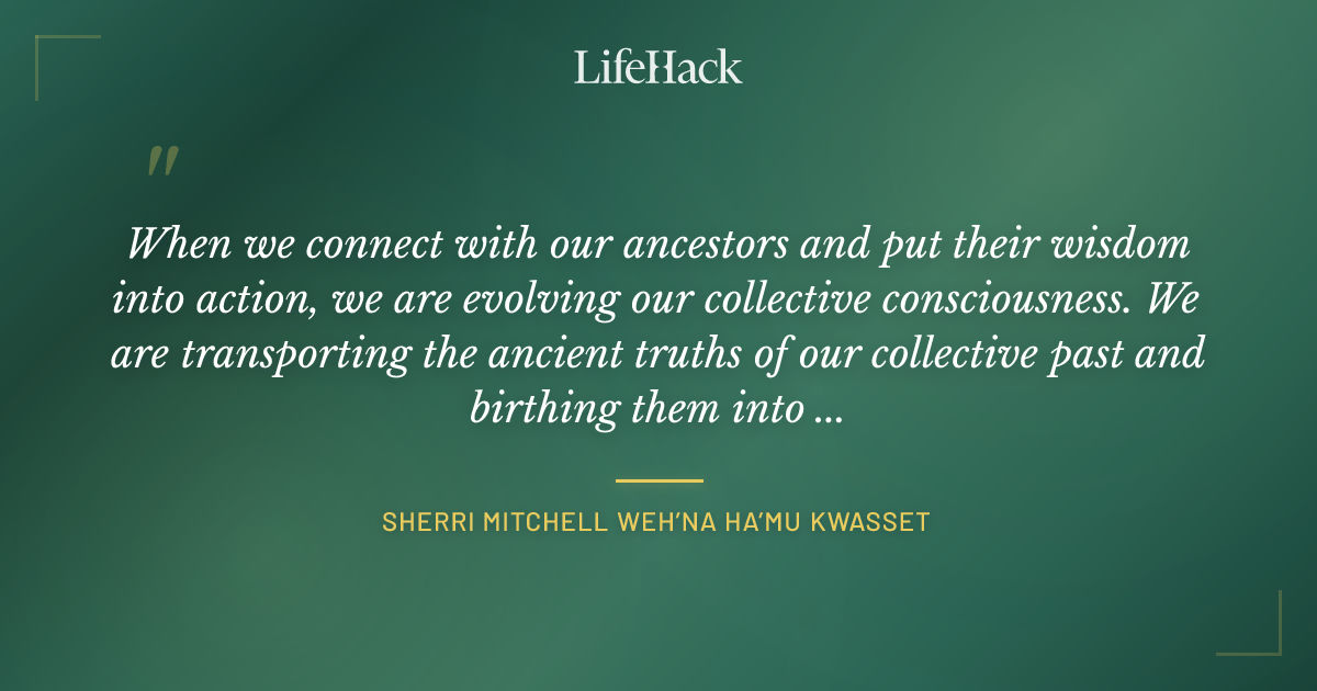 Quote by Sherri Mitchell Weh’na Ha’mu Kwasset