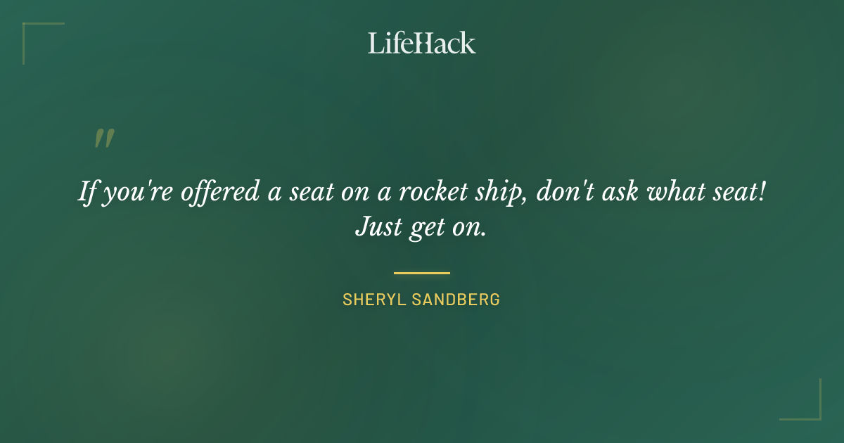 Quote by Sheryl Sandberg