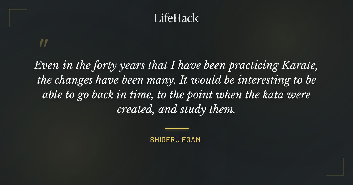 Quote by Shigeru Egami