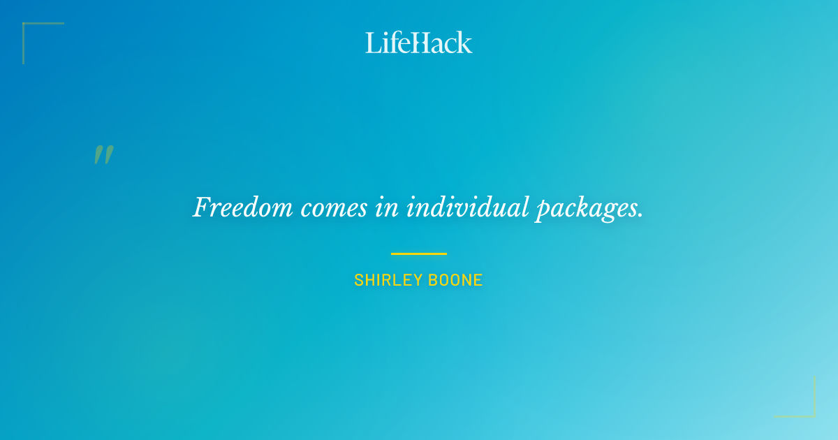 Quote by Shirley Boone