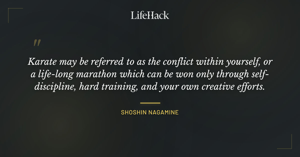 Quote by Shoshin Nagamine