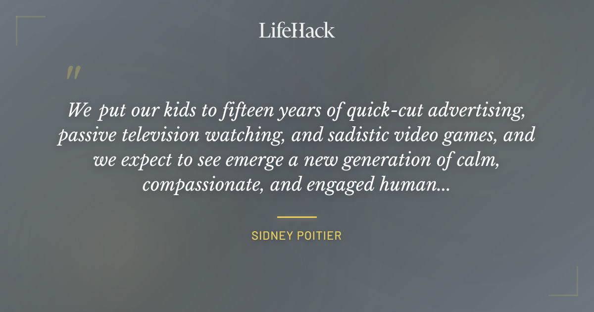 Quote by Sidney Poitier