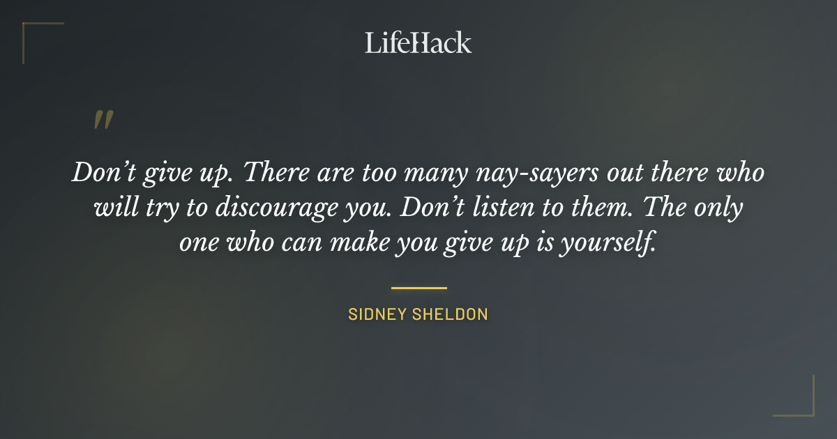 Quote by Sidney Sheldon