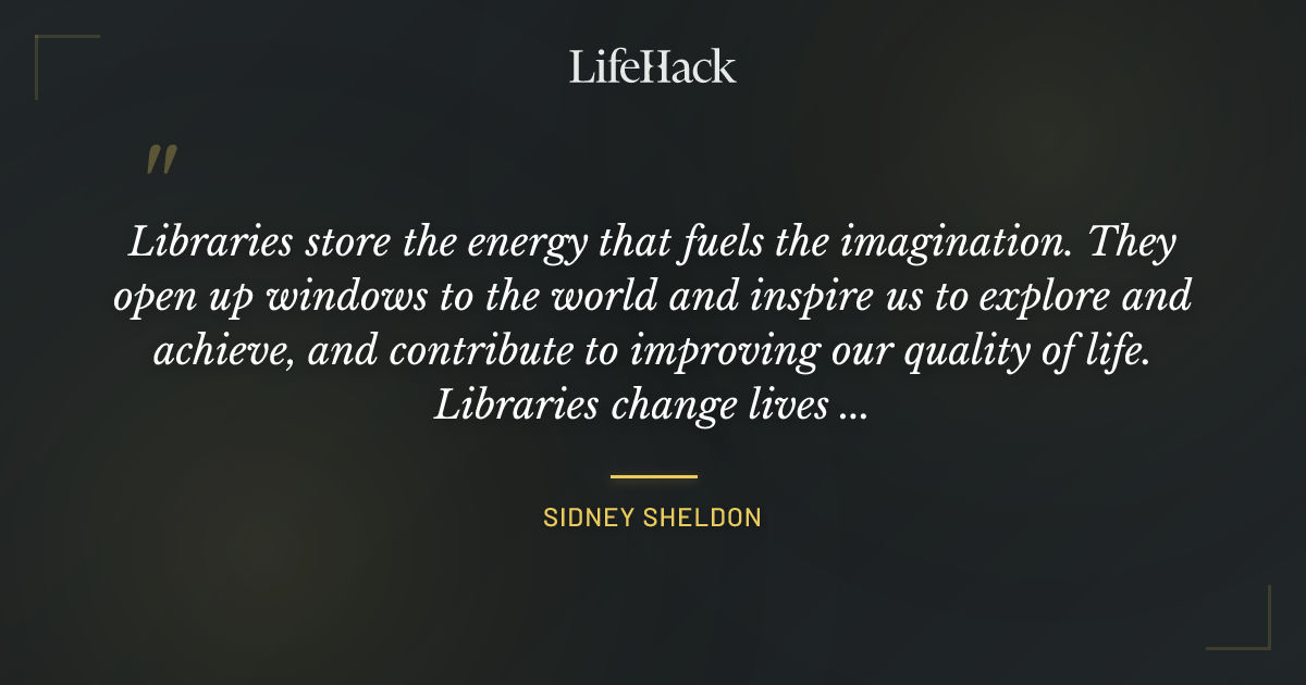Quote by Sidney Sheldon